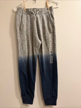 Abercrombie & Fitch Gray to Navy Ombre Kids Joggers